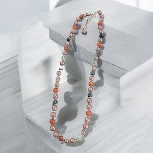 Multi colored bead necklace
